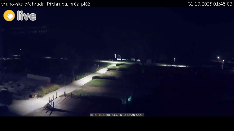 Vranovská přehrada - Přehrada, hráz, pláž - 31.10.2025 v 01:45 Vranovská přehrada - Přehrada, hráz, pláž - 31.10.2025 v 01:45