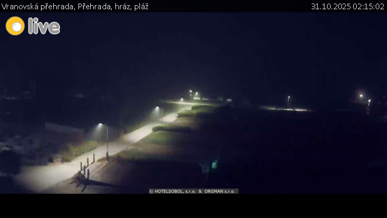 Vranovská přehrada - Přehrada, hráz, pláž - 31.10.2025 v 02:15 Vranovská přehrada - Přehrada, hráz, pláž - 31.10.2025 v 02:15