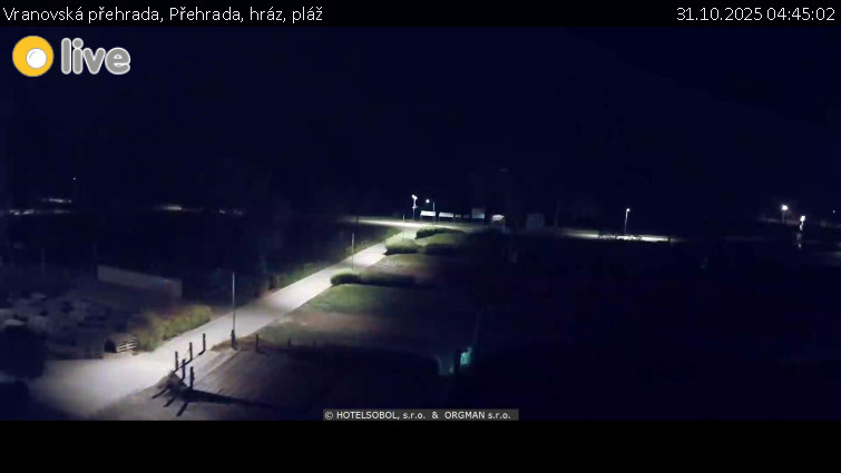 Vranovská přehrada - Přehrada, hráz, pláž - 31.10.2025 v 04:45 Vranovská přehrada - Přehrada, hráz, pláž - 31.10.2025 v 04:45