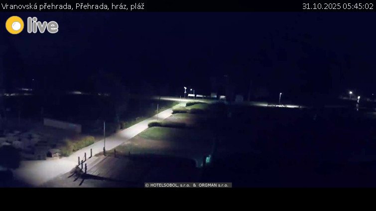 Vranovská přehrada - Přehrada, hráz, pláž - 31.10.2025 v 05:45 Vranovská přehrada - Přehrada, hráz, pláž - 31.10.2025 v 05:45