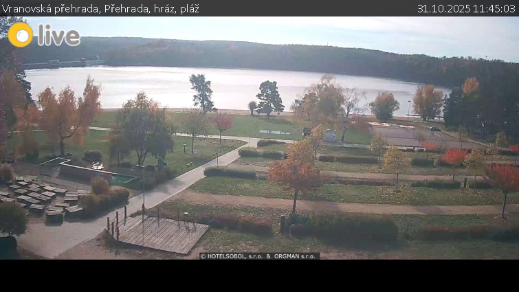 Vranovská přehrada - Přehrada, hráz, pláž - 31.10.2025 v 11:45 Vranovská přehrada - Přehrada, hráz, pláž - 31.10.2025 v 11:45