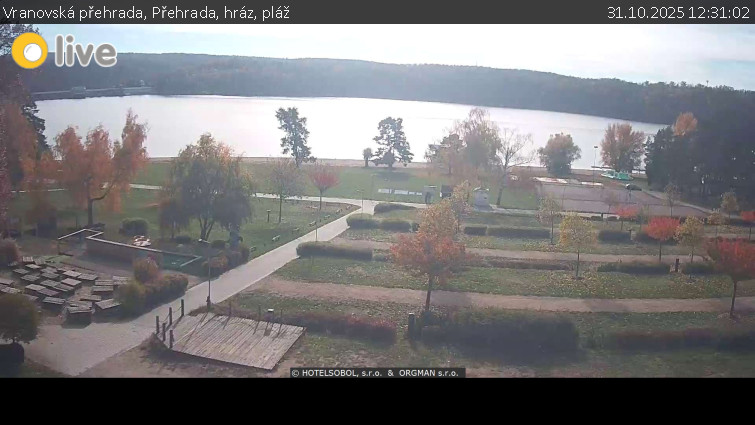 Vranovská přehrada - Přehrada, hráz, pláž - 31.10.2025 v 12:31 Vranovská přehrada - Přehrada, hráz, pláž - 31.10.2025 v 12:31