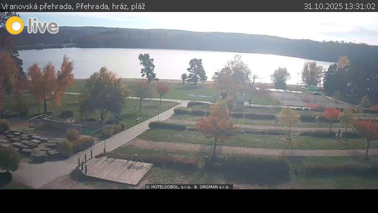 Vranovská přehrada - Přehrada, hráz, pláž - 31.10.2025 v 13:31 Vranovská přehrada - Přehrada, hráz, pláž - 31.10.2025 v 13:31