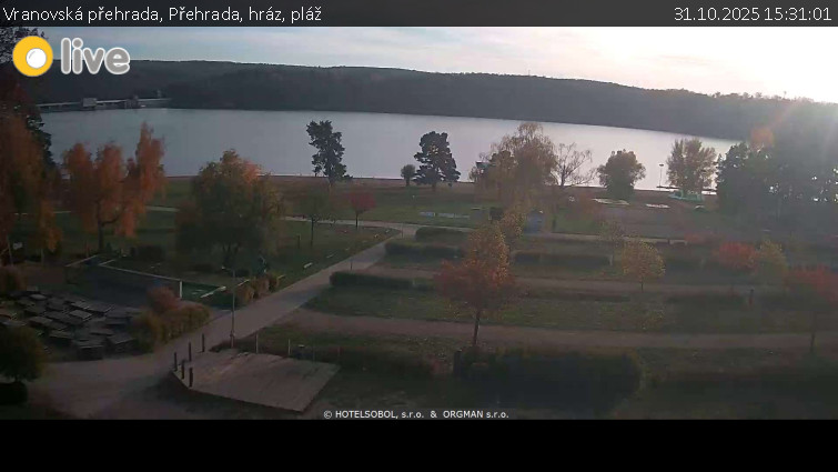 Vranovská přehrada - Přehrada, hráz, pláž - 31.10.2025 v 15:31 Vranovská přehrada - Přehrada, hráz, pláž - 31.10.2025 v 15:31