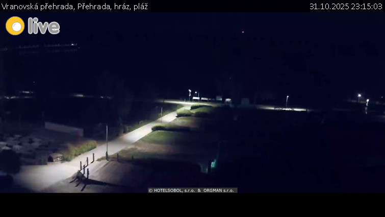 Vranovská přehrada - Přehrada, hráz, pláž - 31.10.2025 v 23:15 Vranovská přehrada - Přehrada, hráz, pláž - 31.10.2025 v 23:15