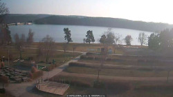 Přehrada, hráz, pláž