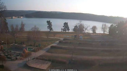 Přehrada, hráz, pláž