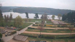 Přehrada, hráz, pláž