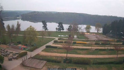 Přehrada, hráz, pláž