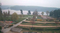 Přehrada, hráz, pláž