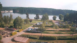 Přehrada, hráz, pláž