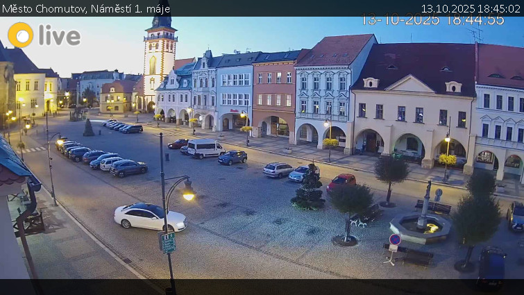 Město Chomutov - Náměstí 1. máje - 13.10.2025 v 18:45 Město Chomutov - Náměstí 1. máje - 13.10.2025 v 18:45
