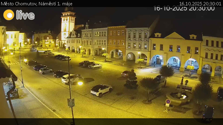 Město Chomutov - Náměstí 1. máje - 16.10.2025 v 20:30 Město Chomutov - Náměstí 1. máje - 16.10.2025 v 20:30