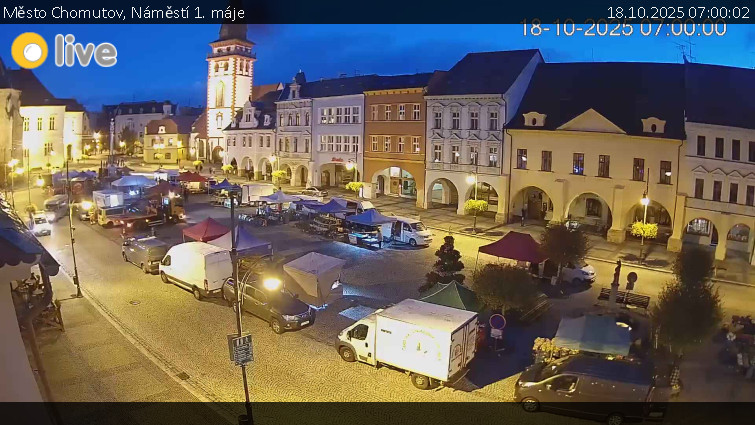 Město Chomutov - Náměstí 1. máje - 18.10.2025 v 07:00 Město Chomutov - Náměstí 1. máje - 18.10.2025 v 07:00