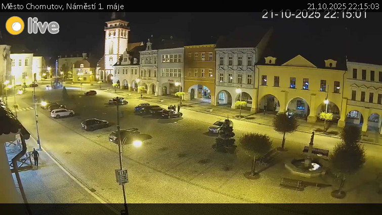 Město Chomutov - Náměstí 1. máje - 21.10.2025 v 22:15 Město Chomutov - Náměstí 1. máje - 21.10.2025 v 22:15