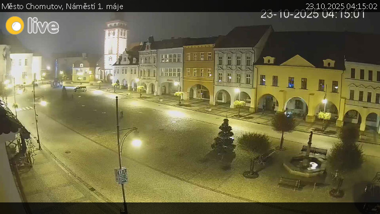 Město Chomutov - Náměstí 1. máje - 23.10.2025 v 04:15 Město Chomutov - Náměstí 1. máje - 23.10.2025 v 04:15