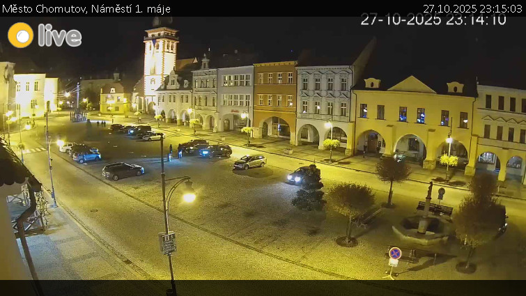 Město Chomutov - Náměstí 1. máje - 27.10.2025 v 23:15 Město Chomutov - Náměstí 1. máje - 27.10.2025 v 23:15