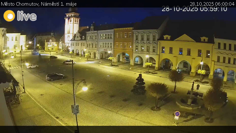 Město Chomutov - Náměstí 1. máje - 28.10.2025 v 06:00 Město Chomutov - Náměstí 1. máje - 28.10.2025 v 06:00