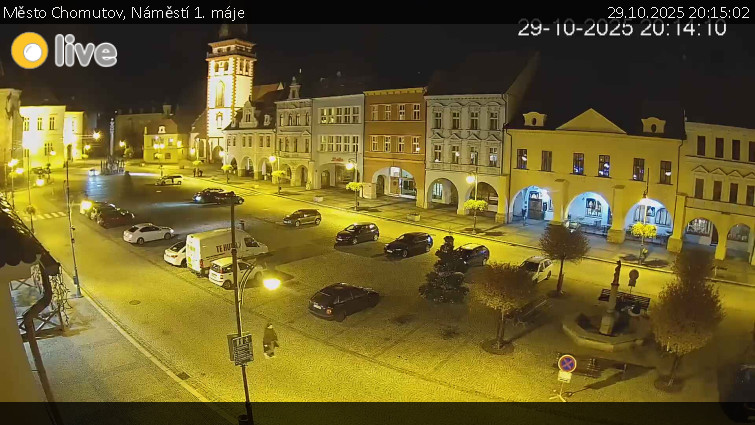 Město Chomutov - Náměstí 1. máje - 29.10.2025 v 20:15 Město Chomutov - Náměstí 1. máje - 29.10.2025 v 20:15
