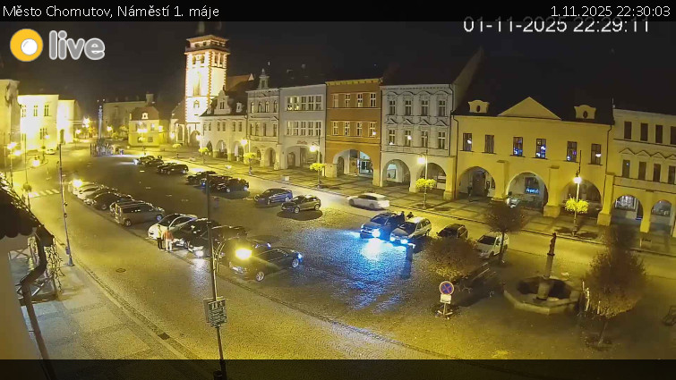 Město Chomutov - Náměstí 1. máje - 1.11.2025 v 22:30 Město Chomutov - Náměstí 1. máje - 1.11.2025 v 22:30