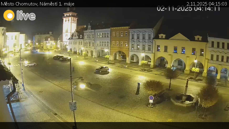 Město Chomutov - Náměstí 1. máje - 2.11.2025 v 04:15 Město Chomutov - Náměstí 1. máje - 2.11.2025 v 04:15