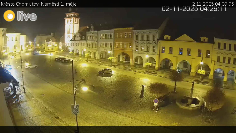 Město Chomutov - Náměstí 1. máje - 2.11.2025 v 04:30 Město Chomutov - Náměstí 1. máje - 2.11.2025 v 04:30
