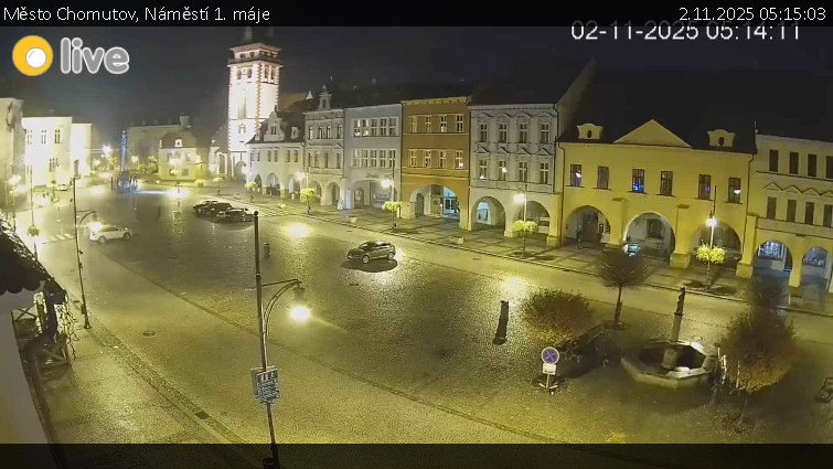 Město Chomutov - Náměstí 1. máje - 2.11.2025 v 05:15 Město Chomutov - Náměstí 1. máje - 2.11.2025 v 05:15