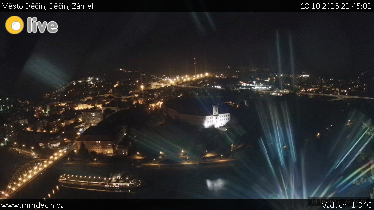 Město Děčín - Děčín, Zámek - 18.10.2025 v 22:45 Město Děčín - Děčín, Zámek - 18.10.2025 v 22:45