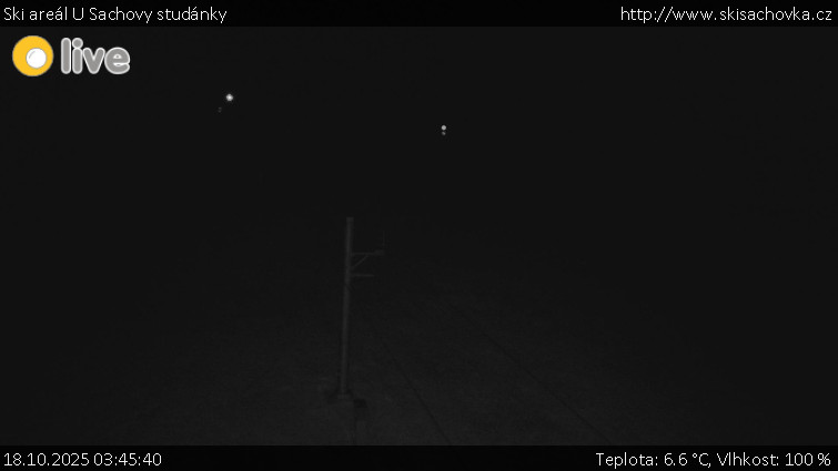 Ski areál U Sachovy studánky - Sachova studánka - 18.10.2025 v 03:45 Ski areál U Sachovy studánky - Sachova studánka - 18.10.2025 v 03:45