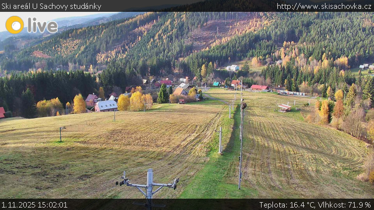 Ski areál U Sachovy studánky - Sachova studánka - 1.11.2025 v 15:02 Ski areál U Sachovy studánky - Sachova studánka - 1.11.2025 v 15:02