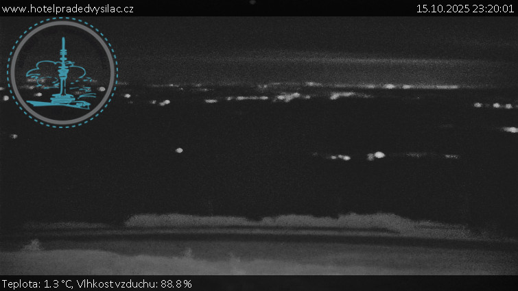 Praděd - Vysílač - Praděd - Vysílač - 15.10.2025 v 23:20 Praděd - Vysílač - Praděd - Vysílač - 15.10.2025 v 23:20