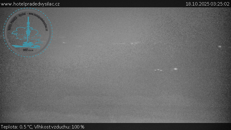 Praděd - Vysílač - Praděd - Vysílač - 18.10.2025 v 03:25 Praděd - Vysílač - Praděd - Vysílač - 18.10.2025 v 03:25