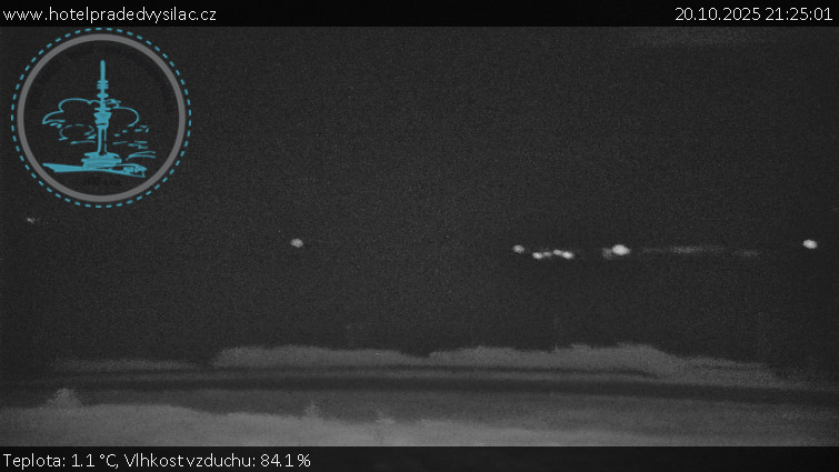 Praděd - Vysílač - Praděd - Vysílač - 20.10.2025 v 21:25 Praděd - Vysílač - Praděd - Vysílač - 20.10.2025 v 21:25
