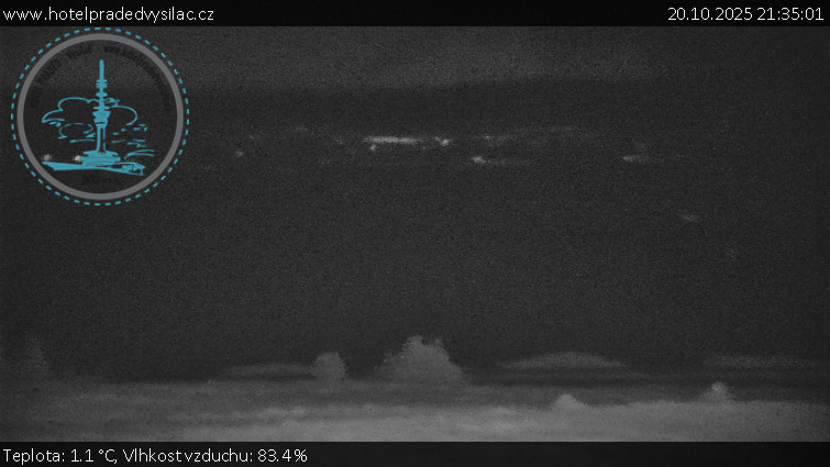 Praděd - Vysílač - Praděd - Vysílač - 20.10.2025 v 21:35 Praděd - Vysílač - Praděd - Vysílač - 20.10.2025 v 21:35