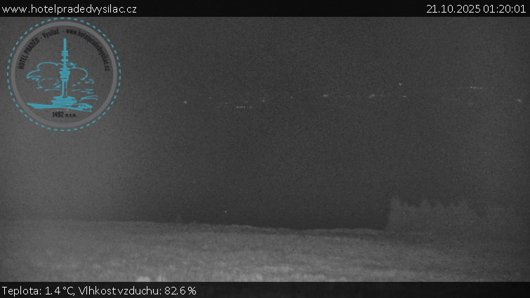 Praděd - Vysílač - Praděd - Vysílač - 21.10.2025 v 01:20 Praděd - Vysílač - Praděd - Vysílač - 21.10.2025 v 01:20