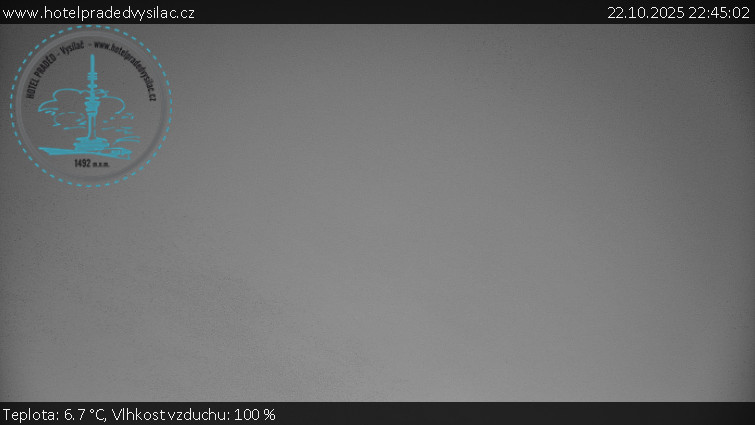Praděd - Vysílač - Praděd - Vysílač - 22.10.2025 v 22:45 Praděd - Vysílač - Praděd - Vysílač - 22.10.2025 v 22:45