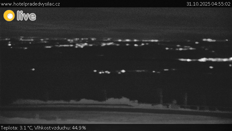 Praděd - Vysílač - Praděd - Vysílač - 31.10.2025 v 04:55 Praděd - Vysílač - Praděd - Vysílač - 31.10.2025 v 04:55