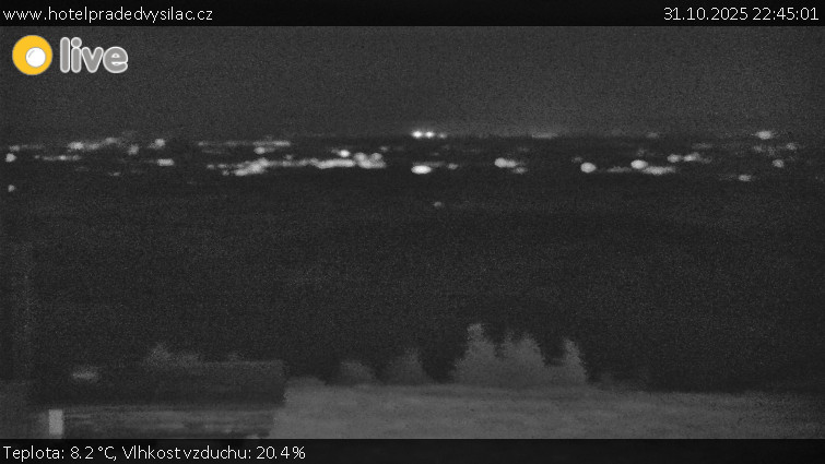 Praděd - Vysílač - Praděd - Vysílač - 31.10.2025 v 22:45 Praděd - Vysílač - Praděd - Vysílač - 31.10.2025 v 22:45