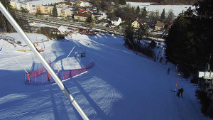 Skiareál Karolinka  - Spodní část sjezdovky skiareálu Karolinka - 28.2.2023 v 09:02