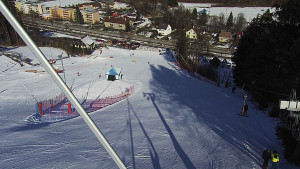 Skiareál Karolinka  - Spodní část sjezdovky skiareálu Karolinka - 28.2.2023 v 10:02