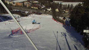 Skiareál Karolinka  - Spodní část sjezdovky skiareálu Karolinka - 28.2.2023 v 11:02