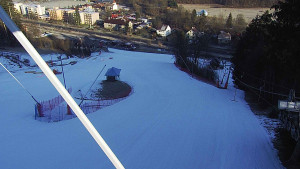 Skiareál Karolinka  - Spodní část sjezdovky skiareálu Karolinka - 3.3.2023 v 08:02