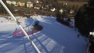 Skiareál Karolinka  - Spodní část sjezdovky skiareálu Karolinka - 3.3.2023 v 09:02