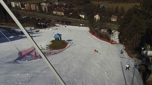 Skiareál Karolinka  - Spodní část sjezdovky skiareálu Karolinka - 3.3.2023 v 12:02