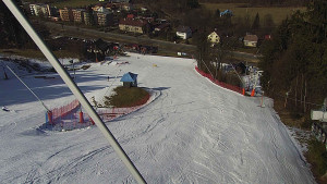 Skiareál Karolinka  - Spodní část sjezdovky skiareálu Karolinka - 3.3.2023 v 13:02