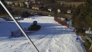 Skiareál Karolinka  - Spodní část sjezdovky skiareálu Karolinka - 3.3.2023 v 15:02