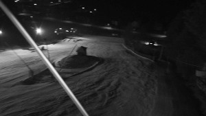 Skiareál Karolinka  - Spodní část sjezdovky skiareálu Karolinka - 3.3.2023 v 21:02