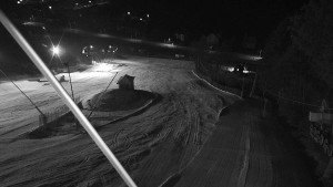 Skiareál Karolinka  - Spodní část sjezdovky skiareálu Karolinka - 3.3.2023 v 22:02