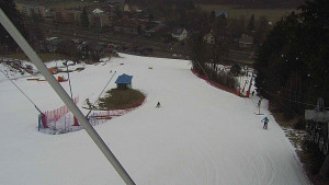 Skiareál Karolinka  - Spodní část sjezdovky skiareálu Karolinka - 5.3.2023 v 09:02