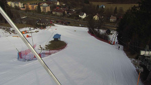 Skiareál Karolinka  - Spodní část sjezdovky skiareálu Karolinka - 6.3.2023 v 09:02